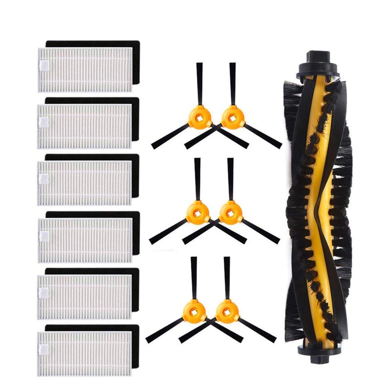 DLD Accessories Kit for Ecovacs Deebot N79 N79S DN620 DN621 DN622 Robot Vacuum Cleaner Replacement Parts Pack of Main Brush, Hepa Filter, Side Brush - Image 1